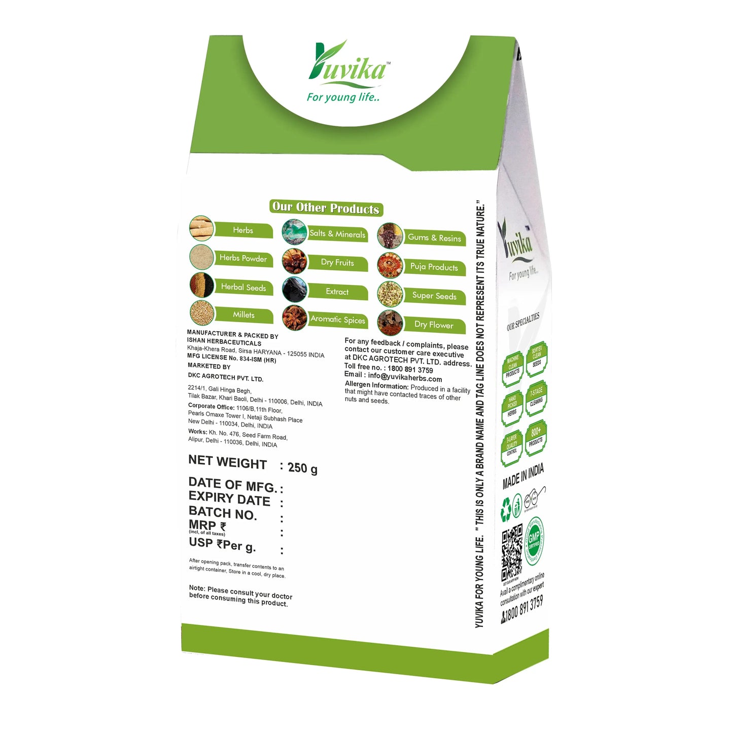 Gond Sohjana Powder - Phool Supari Lal - Moringa Gum (250g)