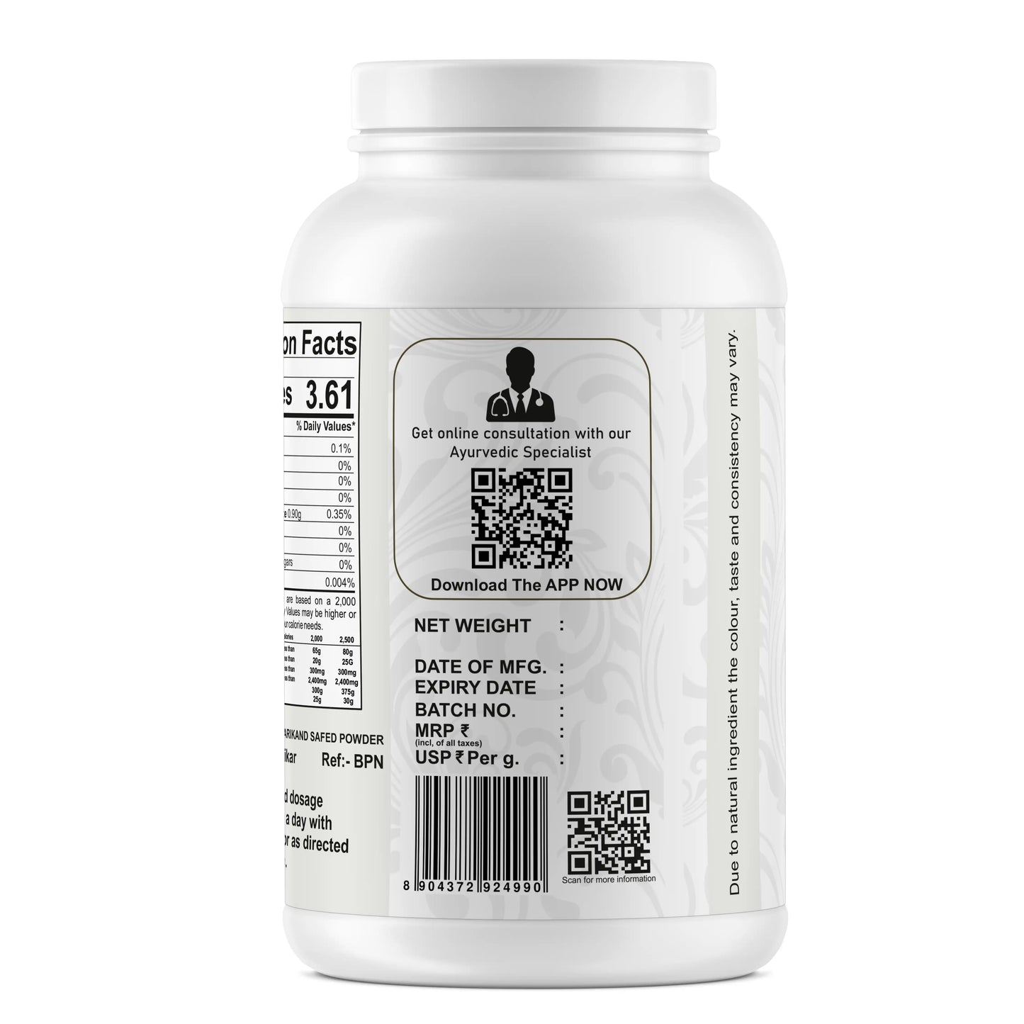 Vidharikand Safed Powder