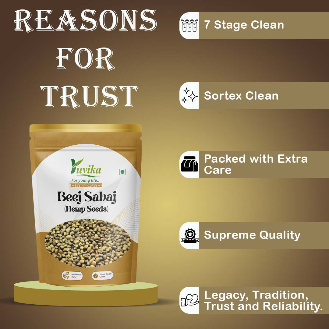 Beej Sabaj - Cannabis Sativa - Hemp Seeds Whole