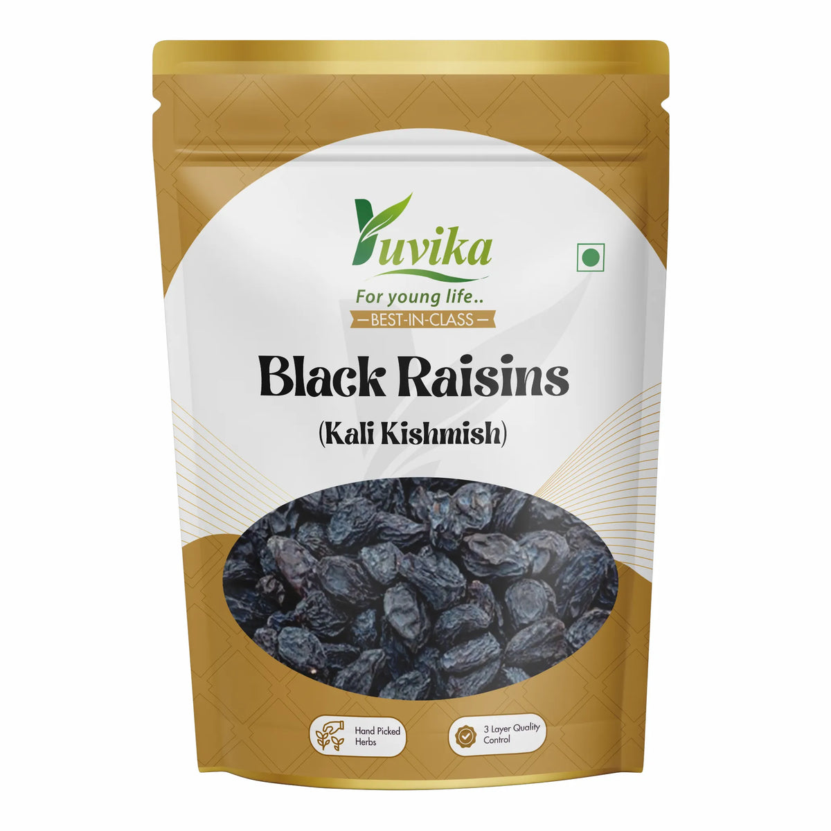 Black Rasians Black Raisins - Kali Kishmish (Seedless) - Yuvika Herbs Ayurveda