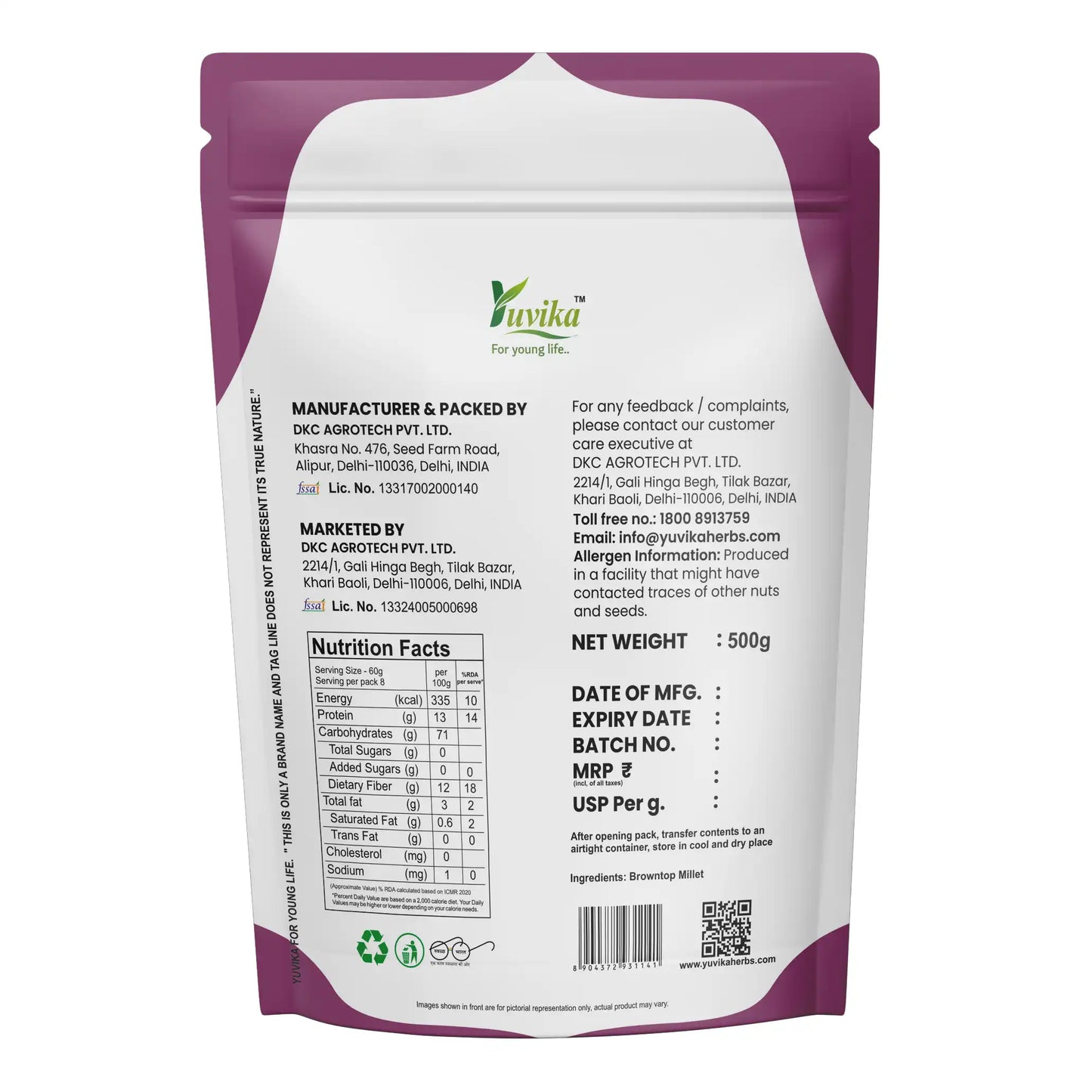 Browntop Millets Benefits