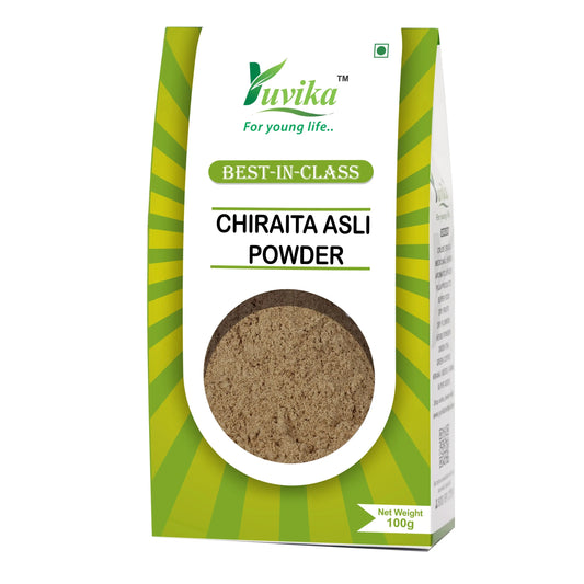 Chiraita Asli Powder - Swertia Chiraita - Bitter Stick - Indian Gentian (100G) YUVIKA