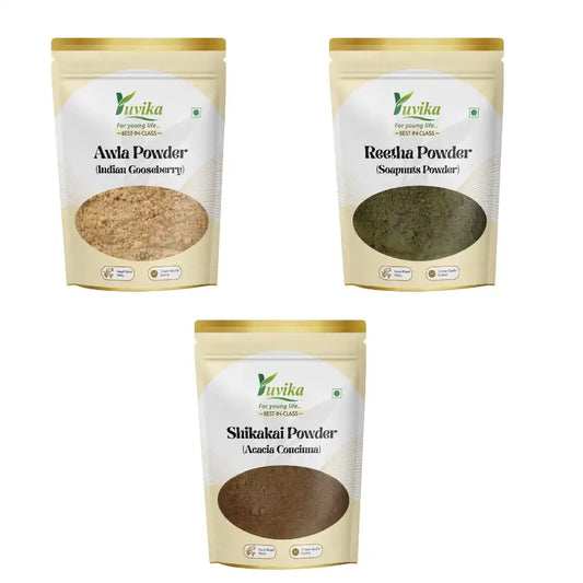 Awla Powder - Reetha Powder - Shikakai Powder