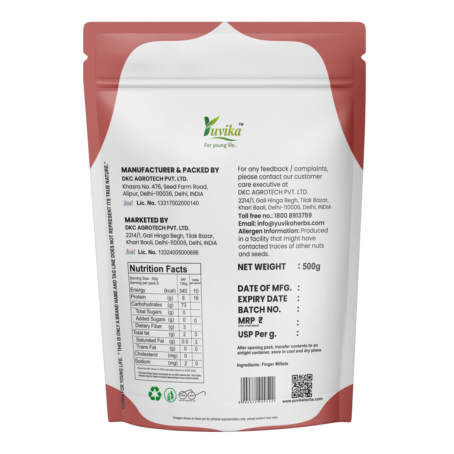 Finger Millets - Ragi (500gm)