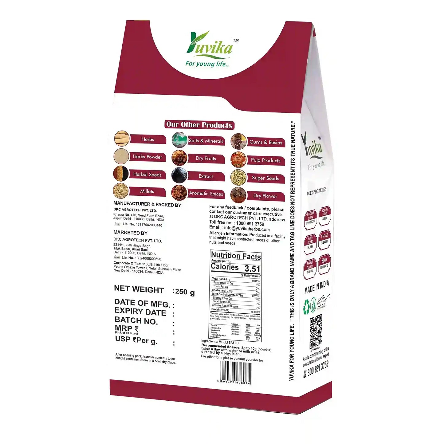 Musli Safed Benefits