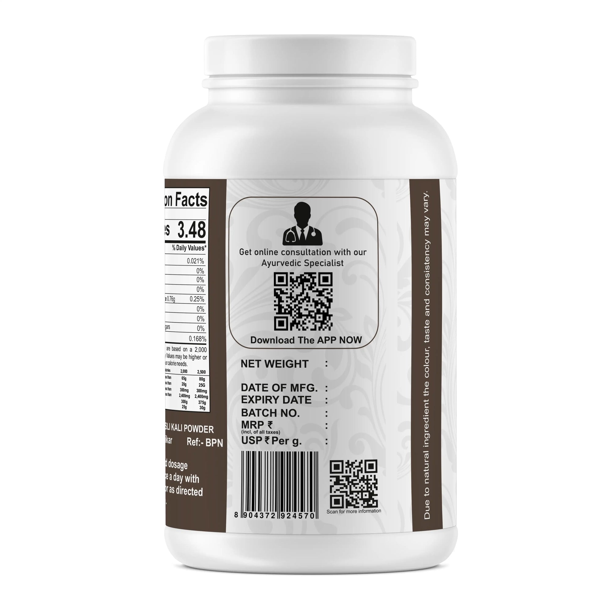 Musli Kali Powder Jar