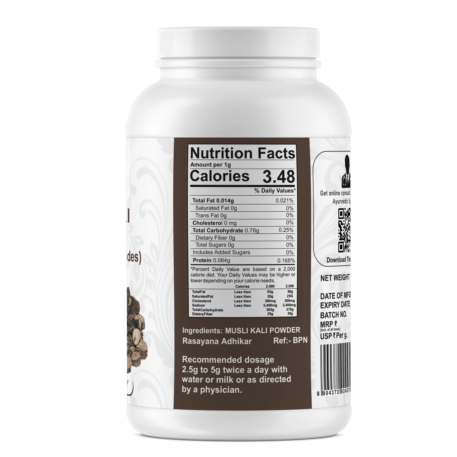 Musli Kali Powder Jar