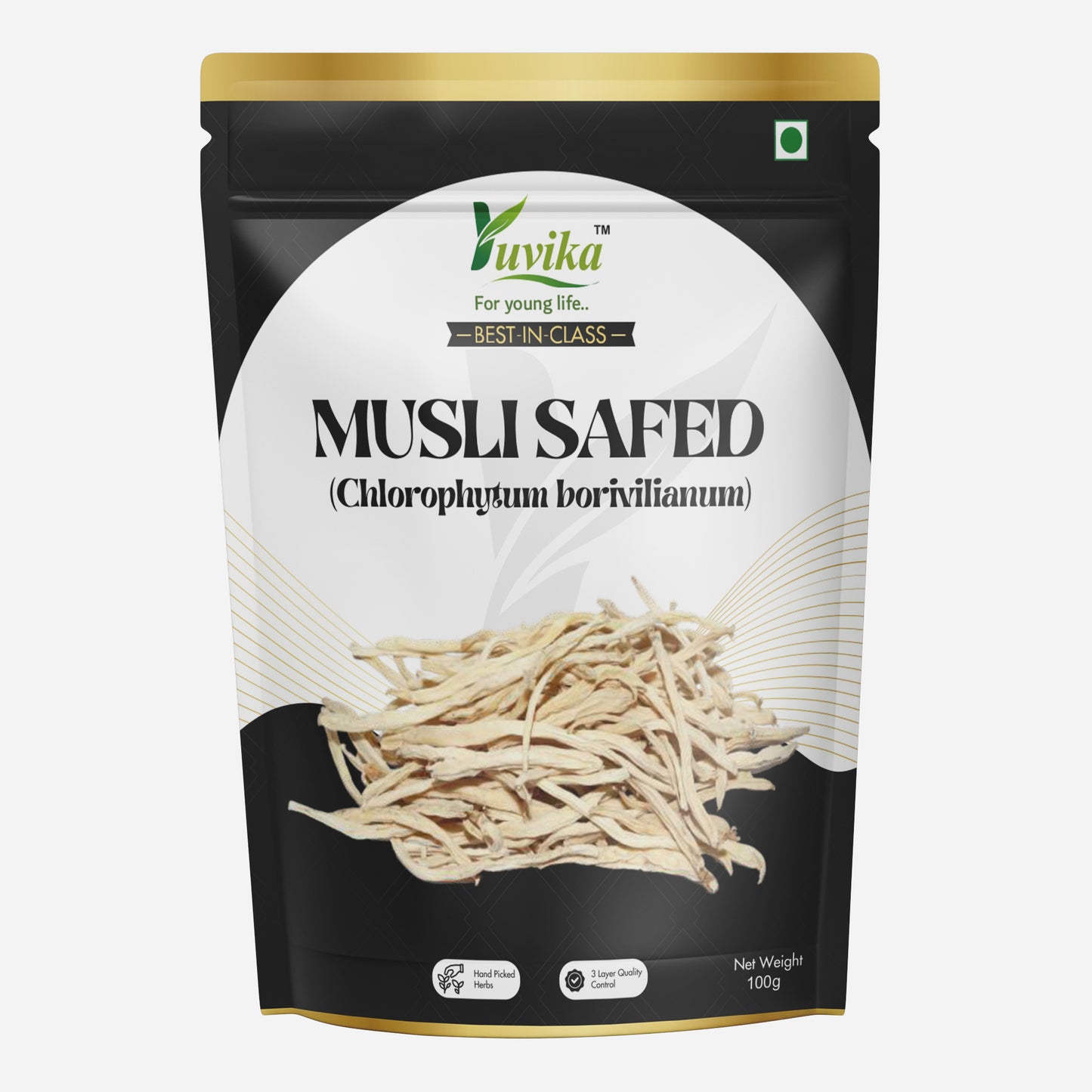 Musli Safed - Chlorophytum Borivilianum - White Musli (100gm)