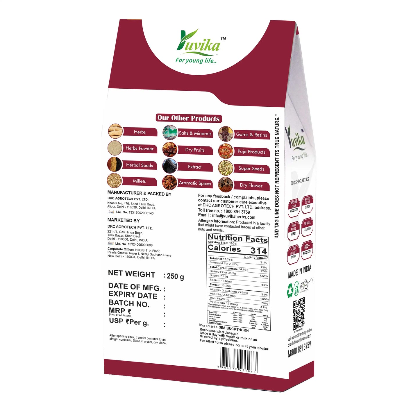 Sea Buckthorm Dry Benefits