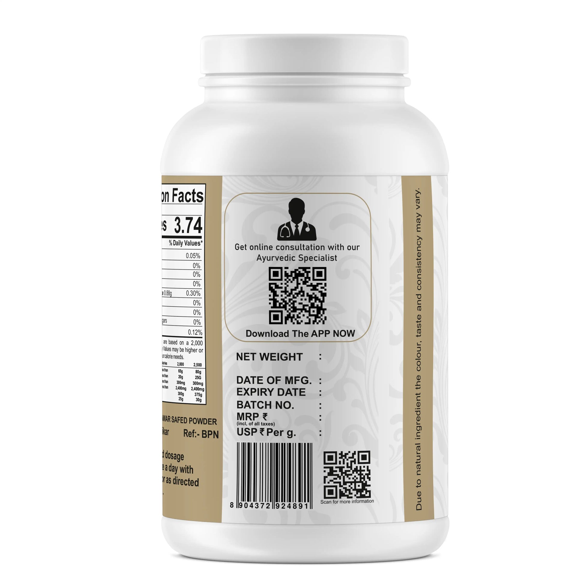 Sitawar Safed Powder