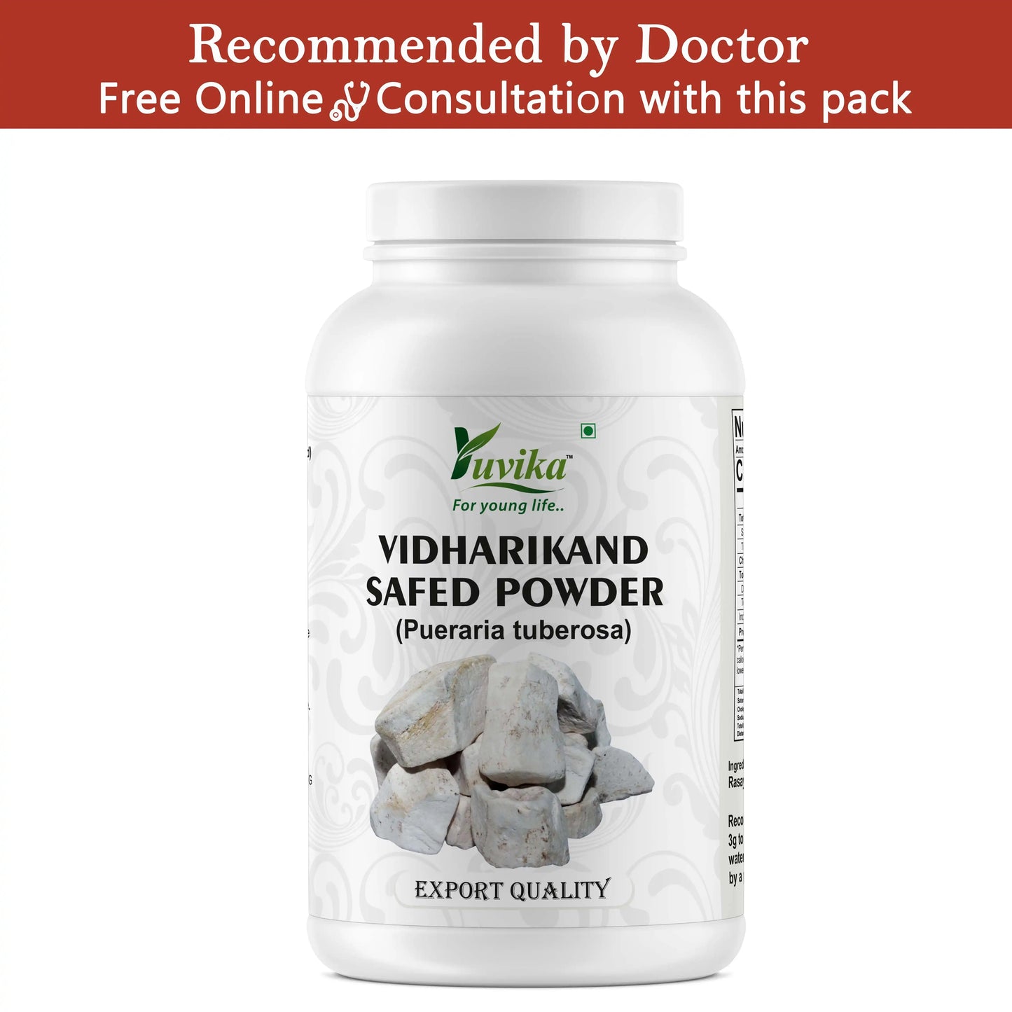Vidharikand Safed Powder Pet Jar