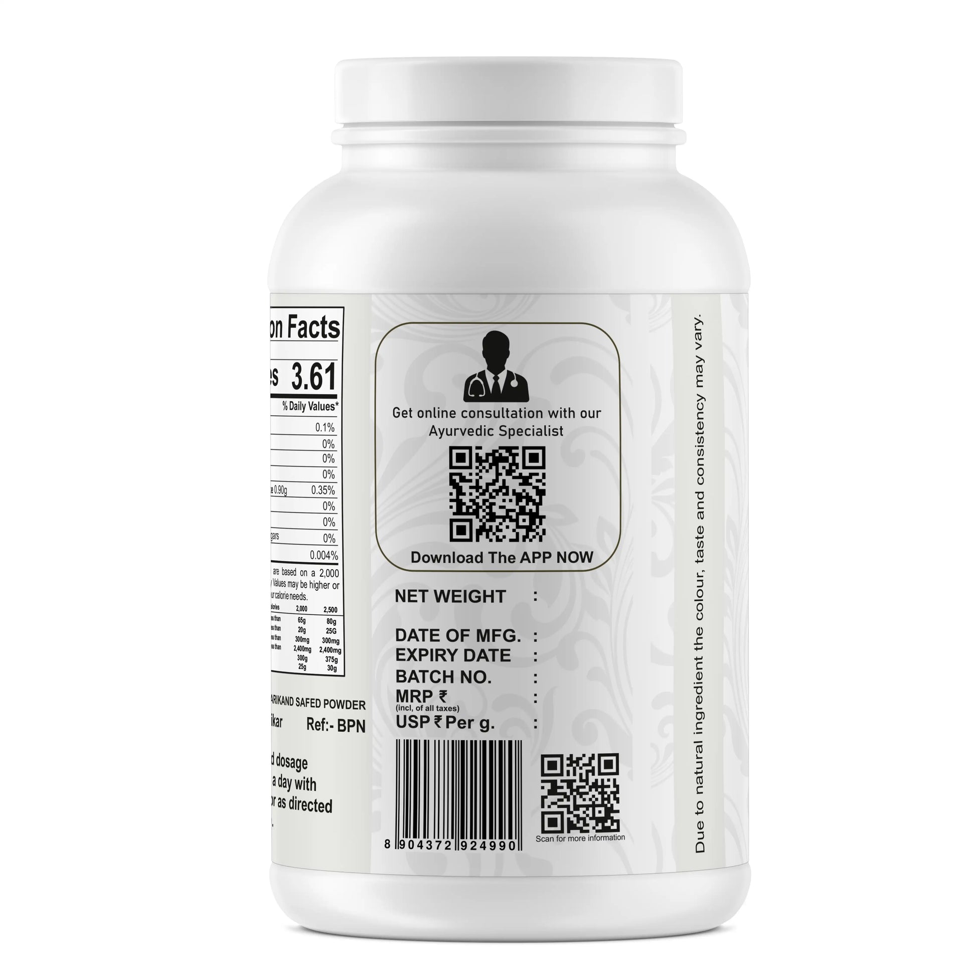 Vidharikand Safed Powder