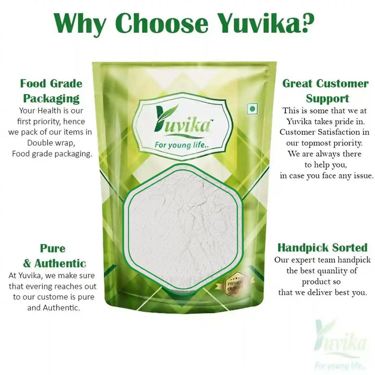 Musli Safed Powder - Chlorophytum Borivilianum - White Musli Powder