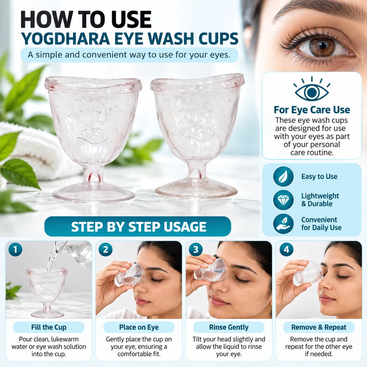 Eye Wash Cups (Set of 2)