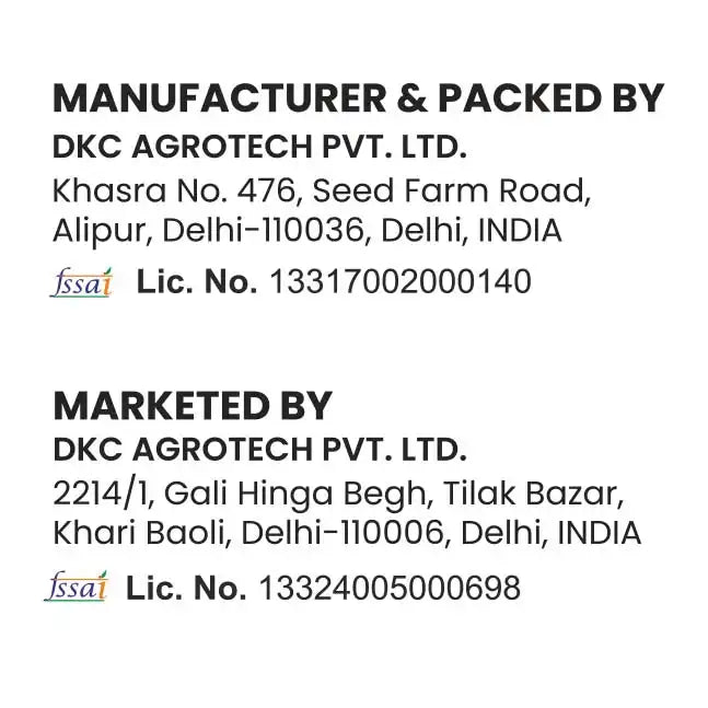 Company Details on Pouch