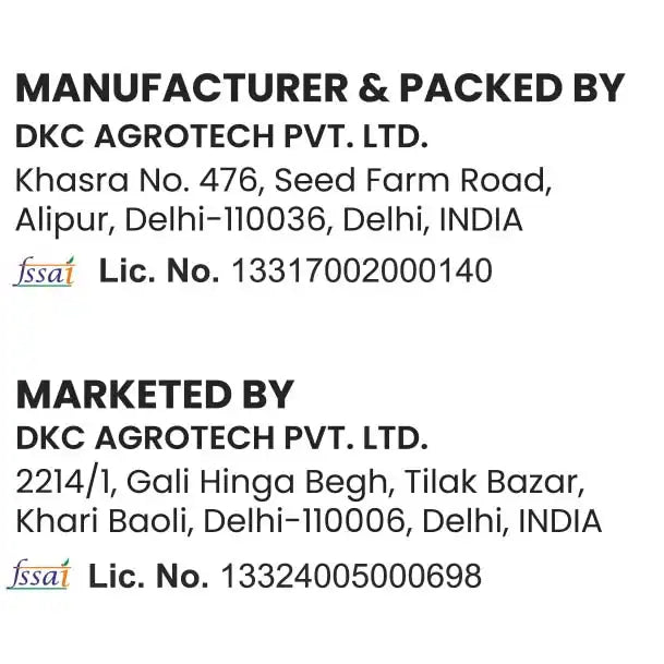 Company Details on Pouch