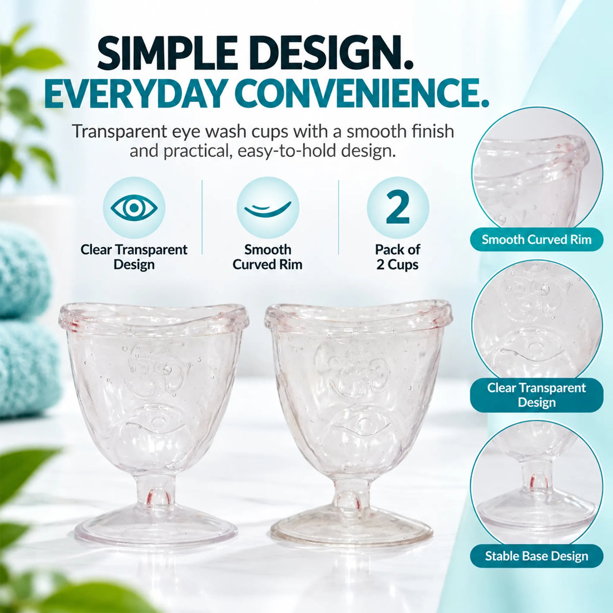 Eye Wash Cups (Set of 2)