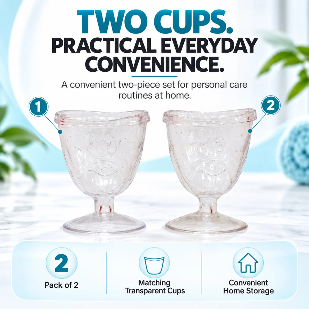 Eye Wash Cups (Set of 2)