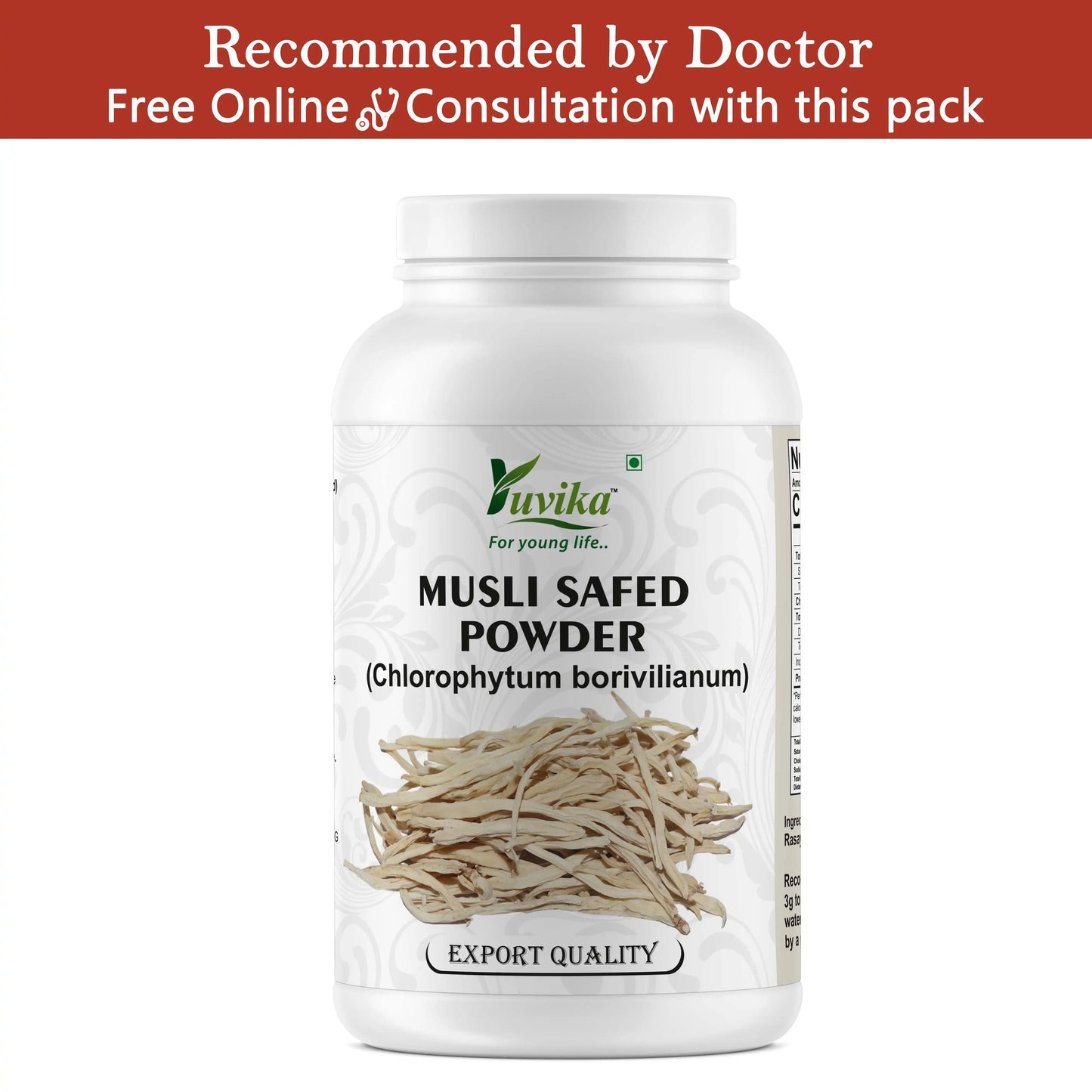 Musli Safed Powder Pet Jar