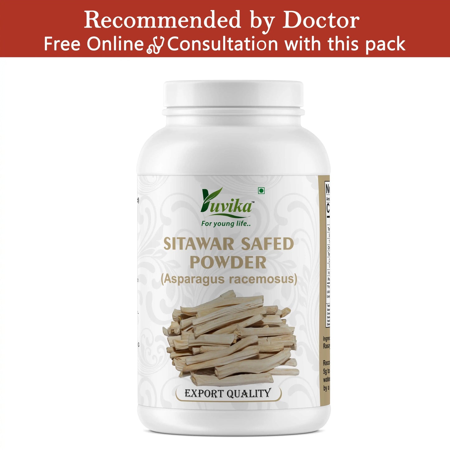 Sitawar Safed Powder Pet Jar