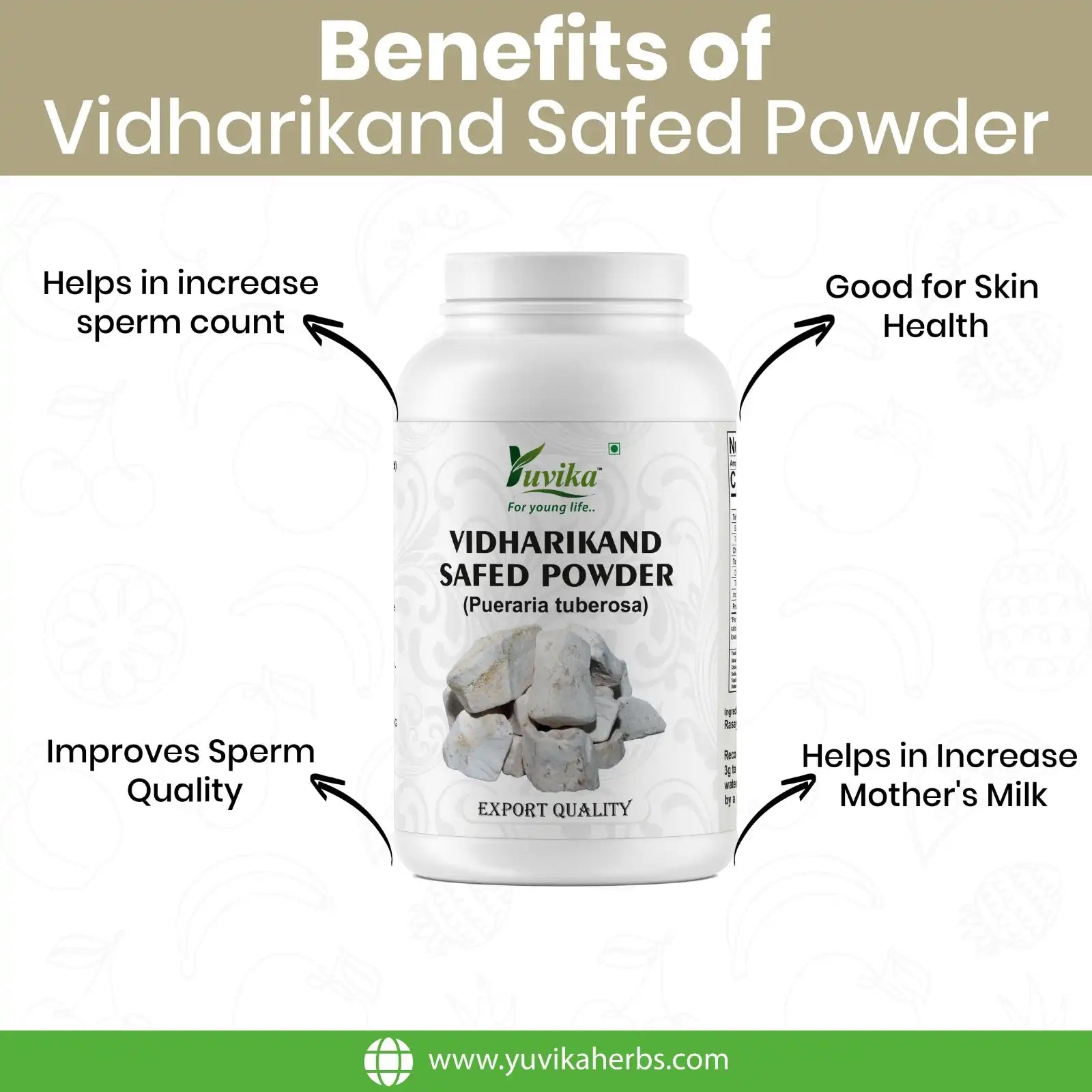 Vidharikand Safed Powder