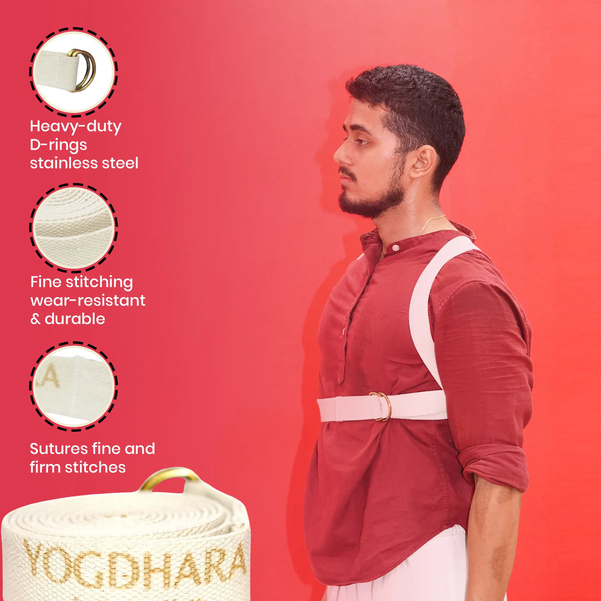 Yoga Belt (Cotton Webbing)