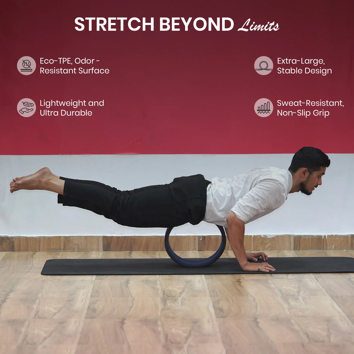 Yoga Wheel (13" Dia x 6" W)